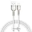 Дата кабель Baseus Cafule Series Metal USB to Lightning 2.4A (1m) (CALJK-A0) White - мініатюра 1