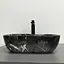 Умивальник VBI Ravenna black opal glossy накладний VBI-011225, Чорний - мініатюра 4