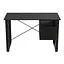 Письмовий стіл із ящиками Ferrum-decor Оскар 750x1400x600 метал Чорний ДСП Сосна Кембра 16 мм (FRD-103236) - мініатюра 1