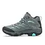 Черевики жіночі Merrell Moab 3 Mid GTX Women 39 Сірий-Бірюзовий - мініатюра 2