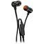 Вакуумные наушники JBL Tune 290 (T290) гарнитура проводная с микрофоном черная - миниатюра 1