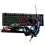 Набор Мышь + клавиатура + коврик + наушники HOCO DI54 Luster keyboard mouse headset set - миниатюра 1