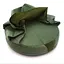 Лежак пуф з ковдрою для собак та котів Zoo-hunt Mеджик круглий зелений №3 580х580х90 мм - мініатюра 1
