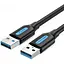 Кабель-подовжувач Vention USB 3.0 A Male to A Male Cable 1 м чорний PVC Type (CONBF) - мініатюра 1