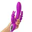 Вагинально-анальный вибратор Super Rabbit с 12 режимами вибрации для женщин 20 см фуксия - миниатюра 3