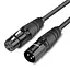 Мікрофонний кабель UGREEN AV130 подовжувач XLR Male to Female Microphone Cable 2 м Black (20710) - мініатюра 1