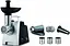 Tefal М'ясорубка HV1 7in1, 1400Вт, 1.7кг/хв, 2 решітки, насадка для ковбас, томатів, 3 терки, пластик, чорний - мініатюра 1