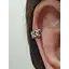 Серебряная серьга-кафф на хеликс. 9132477Р - миниатюра 5