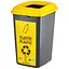 Бак сортувальний Planet для пластику 50 л антрацитово-жовтий (00-00020307) - мініатюра 1