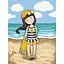Картина за номерами "Beach Belle Santoro Gorjuss Collection" KHO8677, 30х40 см - мініатюра 1