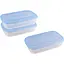 Контейнер для продуктов овальный 0,9 л, 2 шт. в упаковке - миниатюра 1