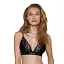 Эластичный топ с кружевом Passion TOP black L - миниатюра 1