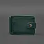 Шкіряне портмоне 13.1 затискач з хлястиком зелений краст - мініатюра 10