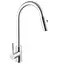 Смеситель для кухни с выдвижным изливом Mixxus SUS 014-A SS0022 Нержавеющая сталь - миниатюра 1