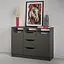 Комод в гостиную MebelStar 1200 Лилу 121x40x89 см Антрацит (MBS-1331) - миниатюра 1