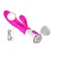 Вибратор силиконовый кролик с двойной стимуляцией для женщин 19,5 см розовый - миниатюра 3