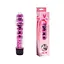 Гелевый мягкий вагинальный вибратор на батарейках для женщин 17 см розовый - миниатюра 2
