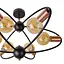 Люстра стельова Brille в спальню Е27 60W G (BL-997S/6) - мініатюра 2