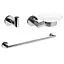 Набор аксессуаров для ванной Imprese Hranice 100013, Хром - миниатюра 1