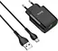 Мережевий зарядний пристрій Hoco C72Q Micro USB QC3.0 1 порт 3.0 A 18 Вт чорний - мініатюра 2