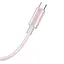 Дата кабель USAMS US-SJ659 Type-C to Lightning PD Cloud Series (1.2m) Pink - мініатюра 2