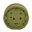 Будильник TFA бесшумный оливково-зеленый 113x50x113 мм (60104304) - миниатюра 3