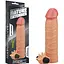 Насадка на пенис с вибрацией Lovetoy Vibrating Nature Extender 17.8 см телесный - миниатюра 1