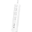 Подовжувач Xiaomi Mi Power Strip 27 W (3 розетки 3 USB) 1.8 m (MJCXB02QM, NRB4049CN) EU Plug Євро вилка - мініатюра 1
