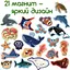 Набір магнітів Magdum "Морські тварини" ML4031-07 EN - мініатюра 5