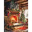 Картина по номерам "Уют рождественского очага" RBS1024, 30х40 см - миниатюра 1