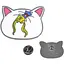 Значок GeekLand Cat Sailor Moon Сейлор Мун SM 22.016 - мініатюра 1
