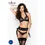 Комплект белья Passion ULLA Set black L/XL - миниатюра 3