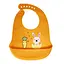 Слинявчик силіконовий "Зайка" MGZ-0611(Orange) з кишенею - мініатюра 1