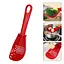 Багатофункціональна кухонна ложка з терткою та ситечком 6 в 1 (тертка, шумівка, вінчик, прес, сито, лопатка), Kitchen Master Червоний 87422 - мініатюра 2