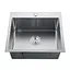 Кухонная мойка Zerix ZH5045-215.SUS304 MX1579, Нержавеющая сталь - миниатюра 1