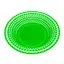 Фруктовниця пластикова кругла тарілка підставка для фруктів Ø 28 см Зелений 87876 - мініатюра 4