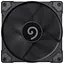 Вентилятор 120 мм GameMax GMX-WFBK-PWM чорний 120х120х25 мм 800-1600 об/хв до 30 дБ 4-pin (PWM, 50 см) гідродинамічний - мініатюра 1