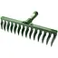 Грабли садовые крученые Grad 14 зубов 370×82мм закрепительная крепь (5051925) - миниатюра 1