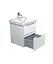 Тумба Мойдодир Malaga 50-A Білий з умивальником Vivace 50 Білий - мініатюра 3