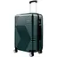 Валіза Середній (М) Полікарбонат На 4-х подвійних колесах 70л POLO ПК006-М Ізумруд - мініатюра 1