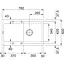 Кухонная мойка Franke Centro, фрагранит, прямоугольник, с крылом, 780х500х200мм, чаша - 1, врезная, CNG 611-78 XL, черный матовый - миниатюра 2