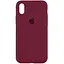 Чохол Epik Silicone Case Full Protective AA для Apple iPhone XS Max 6.5 Бордовий/Plum - мініатюра 1