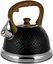 Чайник Whistling Kettle Black нержавіюча сталь зі свистком Kamille 2.7 л kuh0011108 - мініатюра 1