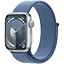 Смарт-годинник Apple Watch Series 9 GPS 41mm Silver Aluminum Case with Winter Blue Sport Loop (MR923) - мініатюра 1