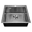 Кухонная мойка Mixxus MX(304)5050-200x1.2-Handmade MX0571, Нержавеющая сталь - миниатюра 1