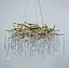 Люстра в золотистом корпусе с подвесными хрустальными элементами Ст. MD 6006 GD | Line F - миниатюра 7