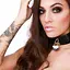BDSM нашийник Kinky Diva Collar Me! Heart-Lock-Key Collar чорний - мініатюра 3