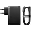 Зарядний пристрій блок і кабель 240W Baseus GaN 5 Pro 160 W 1U+2C (P10110825113-00) чорний - мініатюра 1