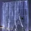 Новогодняя светодиодная гирлянда-штора Роса 2x2 м с 160 белыми LED лампочками и питанием USB - миниатюра 1