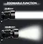 Фонарь аккумуляторный налобный WD RB-161 на голову мощный яркий LED P90 ZOOM зум - миниатюра 3
